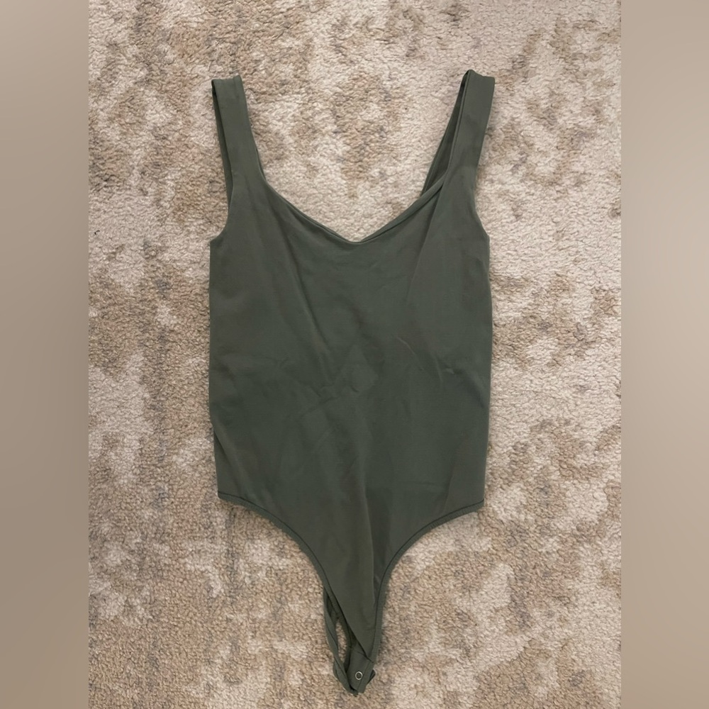 Free People Scoop Neck Low Back Bodysuit- XS/S